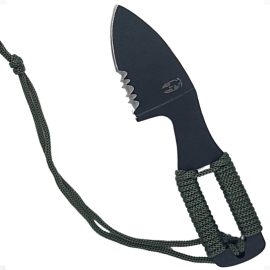 Faca De Pescoço Combate Tático Com Paracord Neck-knife